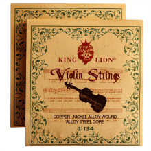 Universal Violin Strings 2 Sets EADG Full Set Steel Core Steel Strings for 4/4, 3/4, 1/2, 1/4 Violins Pack of 8