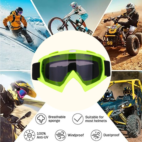 Γυαλιά Motocross, Αντιθαμβωτικά γυαλιά Offroad με αεραγωγούς πλήρους καναλιού, 1