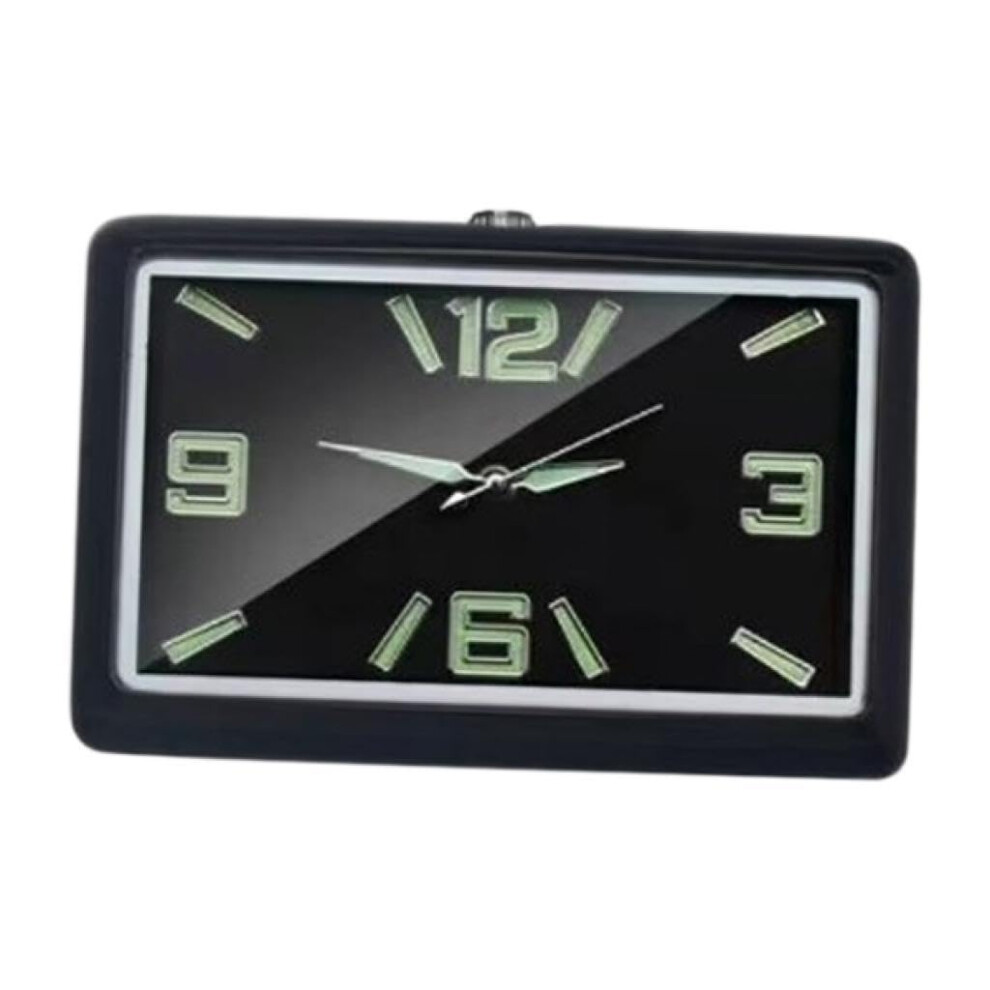 Stick On Dashboard Car Clock, Mini Quartz Analog, Luminous, Air Vent Clock, Horizontal, Easy Installation, Boat Black 9001264363826