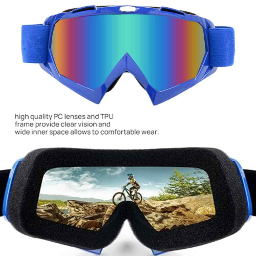 Γυαλιά Motocross για ποδήλατο σε εξωτερικούς χώρους, ανθεκτικά στις κρούσεις, με 2