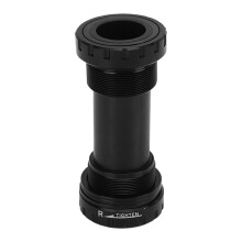 Mountain bike bottom bracket mount aluminum alloy with stability for cyclists, black