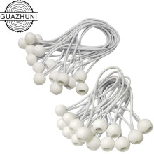 Corde élastique à boules, sangles élastiques imperméables et résistantes à l'effilochage pour le camping et le transport, attaches en