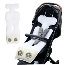 Baby Stroller Cooling Pad Summer Breathable Ice Infant Insert for Car Seat Rechargeable Vehicle Seat Cooling Pad 3Speed
