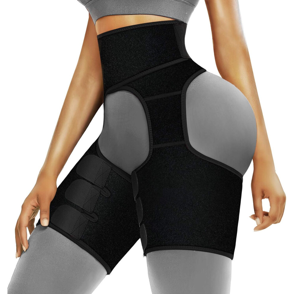 Butt Lifter For Women, Slimming Body Shaper With 3-In-1 Thigh Trimmer Belt Waist Trainer For Women Sweat Band, Target Compression Abdominal Compressio