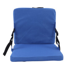 Siège de stade pliable avec dossier renforcé, coussin de gradin portable en tissu Oxford avec maille respirante pour un confort optimal en