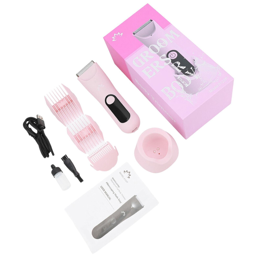 Unisex Body Groomer Wet and Dry Shaver with Ceramic Blade Head USB Rechargeable Trimmer for Smooth Skin