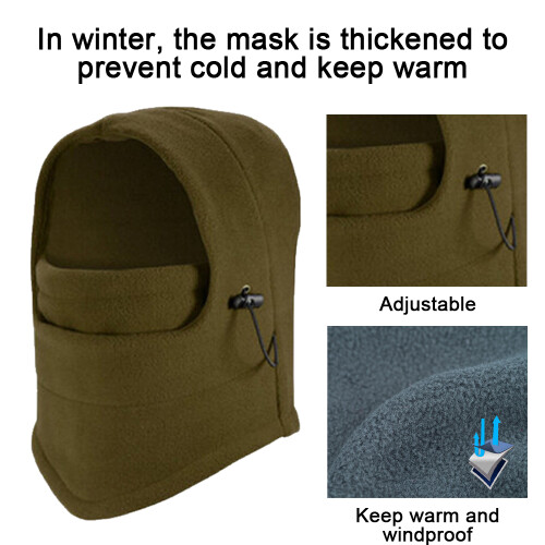 Μάσκα σκι Balaclava για παιδιά, αντιανεμική ζεστή κάλυψη προσώπου από fleece με 2