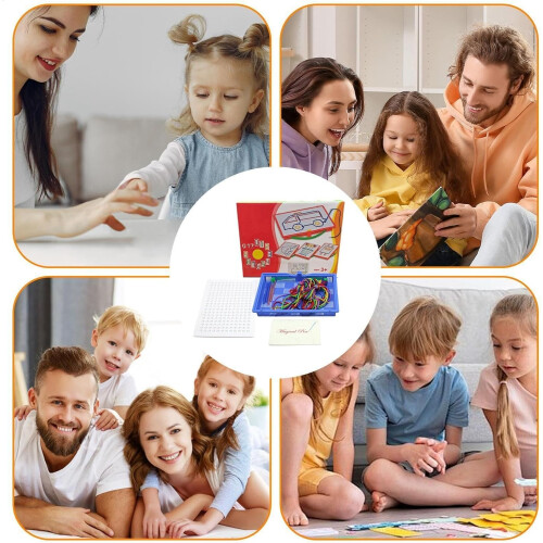 Braided String Art Kit with Coloured Ropes, Robust Sewing Project Sets for Gifts 2