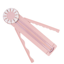 12in1 Multifunctional Paper Cutter for Crafts, Edge Cutter with Rotating Wheel (Pink)