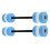 Float Barbells 2PCS Haushalt Blau Verdickung 7