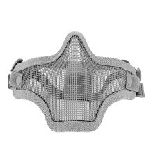 Equipamento de proteção para airsoft de alta qualidade, máscara facial parcial em malha de aço de baixo carbono para atividades ao ar livre,