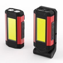 Lampe de travail LED rechargeable portable, éclairage polyvalent avec base magnétique et rotation à 360 pour le camping, l'industrie, la maison,