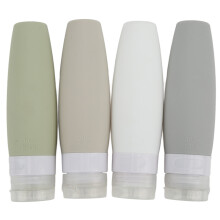 Reiseflaschen für Toilettenartikel, tragbare, auslaufsichere Behälter (90 ml), nachfüllbare Silikon-Quetschflaschen, BPA-frei, TSA-zugelassen für