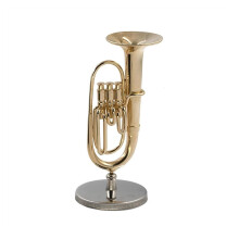 Miniature Copper Baritone Model Mini Tuba Musical Instrument Musical Instrument Model