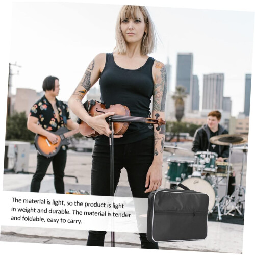 Handheld Polyester Lyre Bag Lightweight Carrying Case For String Lyres With Protective Design And Extra Storage Pockets 1