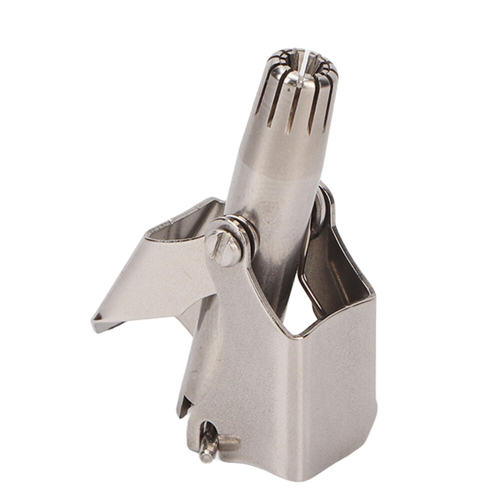 Stainless Steel Manual Nose Hair Trimmer 360 Degree Rotating Round Head Nose Hair Remover for Men