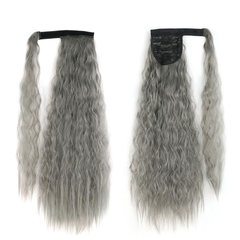 Tail Wave Clip In Hair 22 Inch Synthetic Ponytail Hairpiece With Hairpins Ponytail Extensions