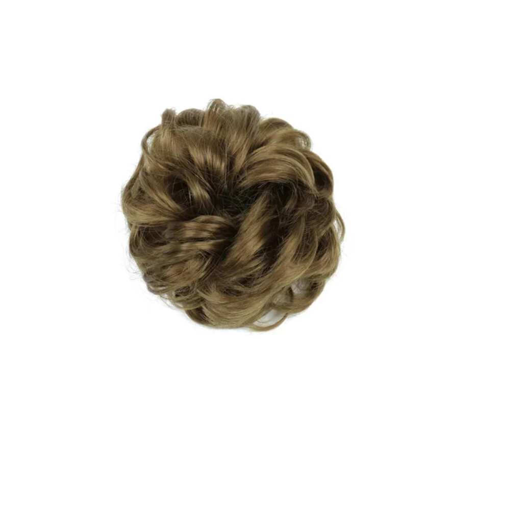 Women Synthetic Hair Bun Wig For Ponytail Extensions With Scrunchie Wrap Elastic Wave Curly Hairpieces Q5 6