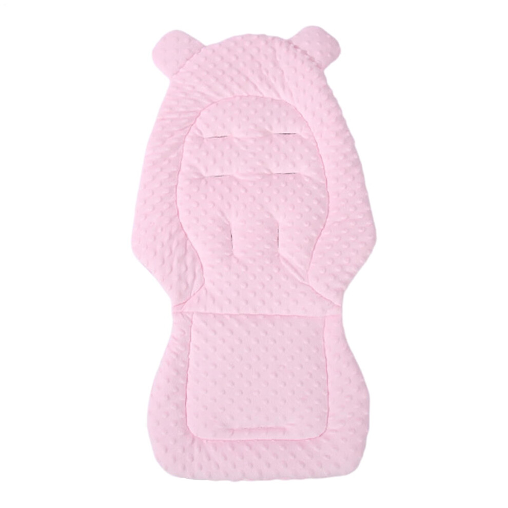 Stroller Liner DoubleSided Baby Cushion Mat, Breathable Cotton Seat Insert, AllSeason Head Back and Hip Support