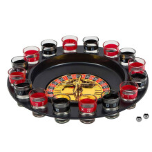 12inch Roulette Wheel Set Plastic Shot Glass Roulette Drinking Game Russian Turntable Leisure Table Games Casino Board Games Adult Casino Games
