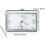 Stick On Dashboard Car Clock, Mini Quartz Analog, Luminous Dial, Silver, Self Adhesion, Air Vent Mount, Horizontal 3
