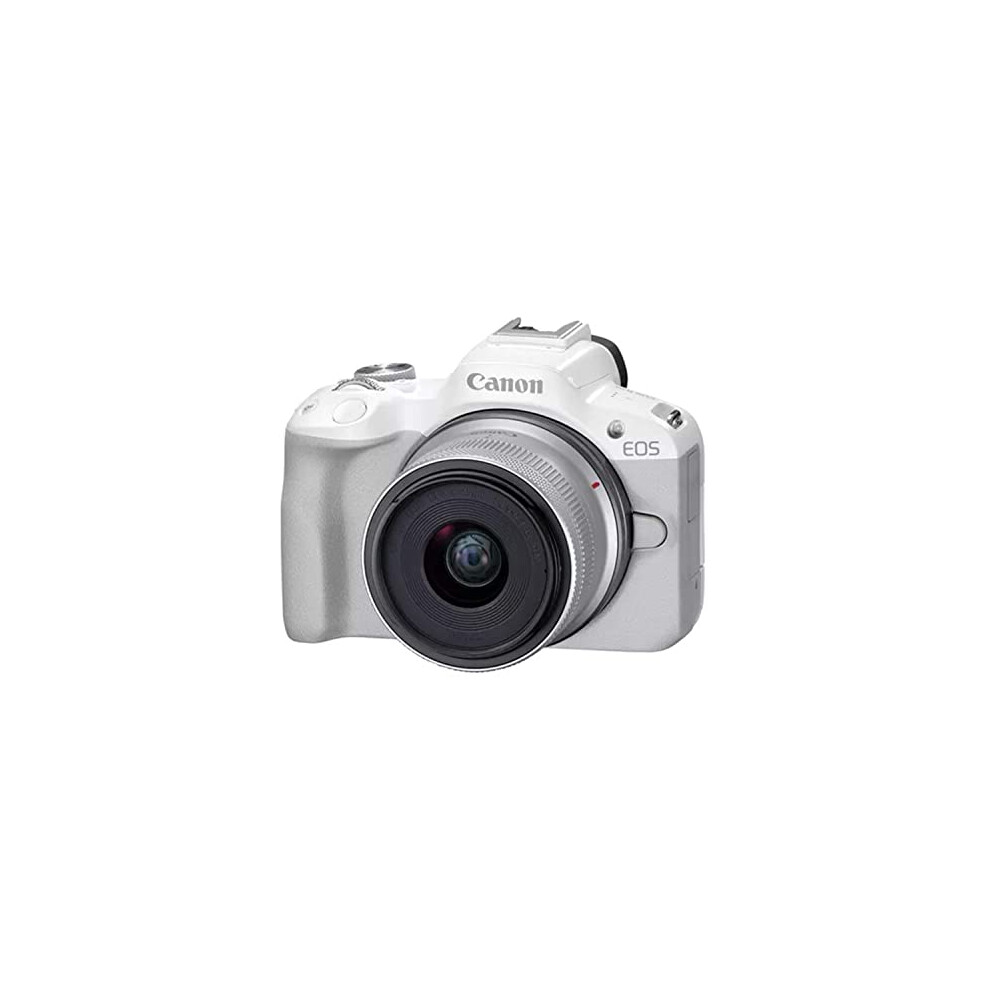 Canon Eos R50 Kit With (Rf 18-45Mm) (White) White