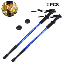 Adjustable Hiking Poles, Anti Shock Trekking For All Terrains, Featuring Lightweight Aluminum Sticks That Collapse For Convenient Storage, With Ergono