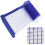 Net 2Pack Adjustable Foldable Frame Quick Installation Fits Table Tennis Tables Blue 5