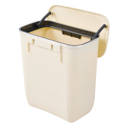 Living And Home 9L Hanging Waste Bin Dustbin Kitchen Trash Bin with Lid 2