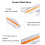 Plastic Scale Ruler, Triangular, Metric Scales, 1:201:125, 30 cm 3