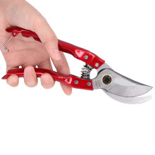 Cutting Scissors Labor Savings, Carbon Steel with Cutting Blade Design for Garden Pruning, Red, Slightly Stressed Handheld Scissors Tool