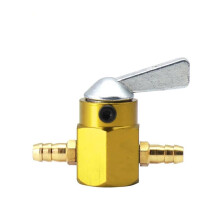 Motorcycle Fuel Tap 8mm Gold Motorbike Fuel Valve for Gas Tank Quick ShutOff Durable Metal