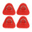 4 Stück D-Ring-Patch, Edelstahl-D-Ring-Pad für 1