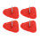 4 Stück D-Ring-Patch, Edelstahl-D-Ring-Pad für 3