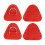 4 Stück D-Ring-Patch, Edelstahl-D-Ring-Pad für 2