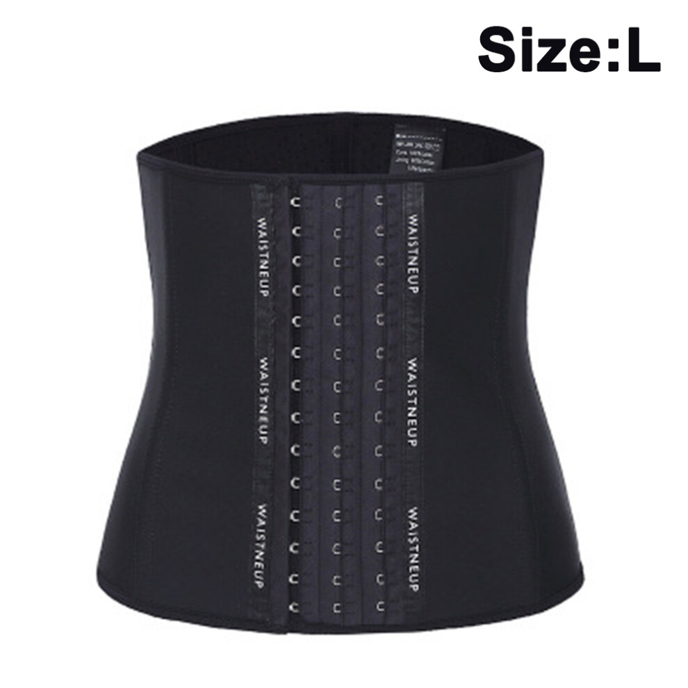 Waist Trainer Corset, Latex Underbust Cincher, Postpartum Support, Four-Breasted Adjustable Design, 9 Steel Bones For Posture, High Compression, Worko
