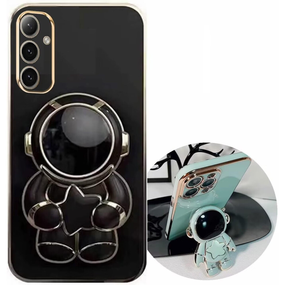 Miagon Cute Star Astronaut Stand Case For Samsung Galaxy S23 Fe Black 9119770209382
