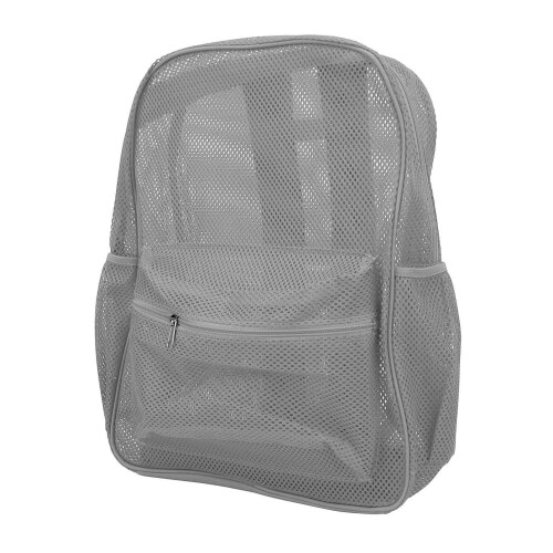 Adjustable Shoulder Straps Transparent Mesh Backpack, Stadium Approved Durable Polyester Mesh for School Safety Requirements, Quick Security Check, Be 1