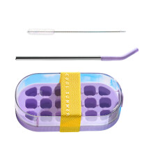 Portable Silicone Ice Ball Tray Set 18Cavity Safe Materials-4