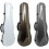 Violin Case 4/4 Carbon Fiber Lightweight Triangular Case Hygrometer Portable White 2