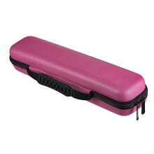 Organizer Pouch Recorder And Instrument Case Zipper Closure Shockproof ImpactResistant Lightweight Travel Bag Rose Red