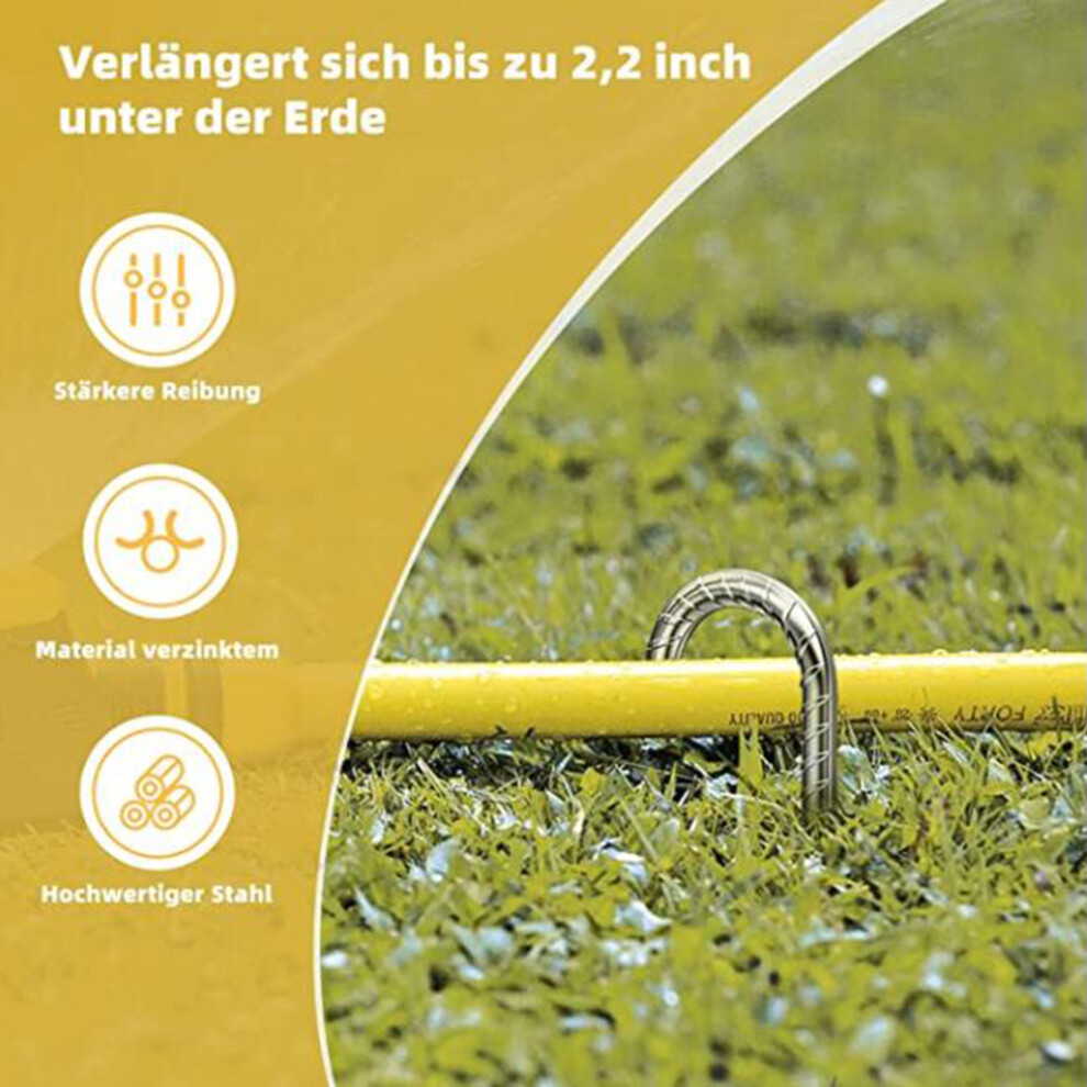 Heavy Duty Rebar Stakes For Outdoor Equipment, Galvanized Steel Ground Anchors, Anti-Rust J-Hook Rebar Tent Stakes For Fences Tents Nets Trampolines, 9554910464397