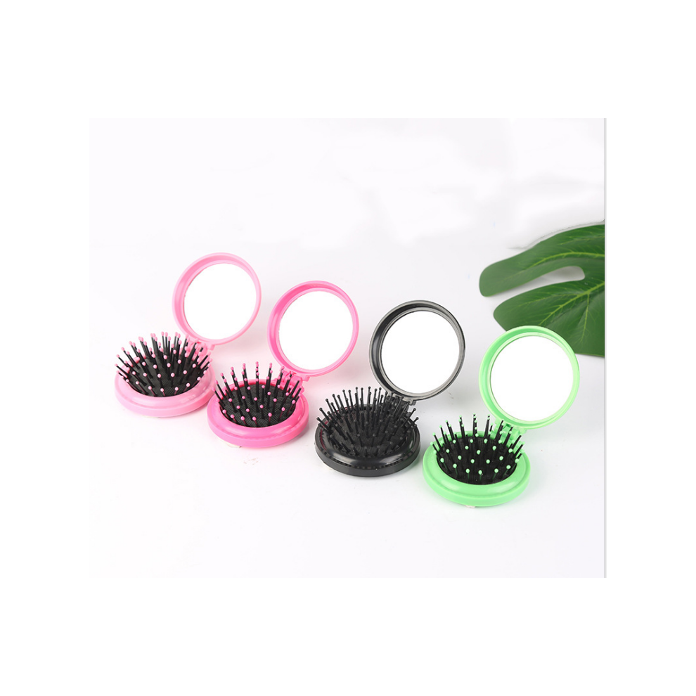 Pocket Size Travel Companion, Folding Hair Brush With Massage Feature, Enhances Shine And Smoothness, Special Material Offers Unmatched Comfort