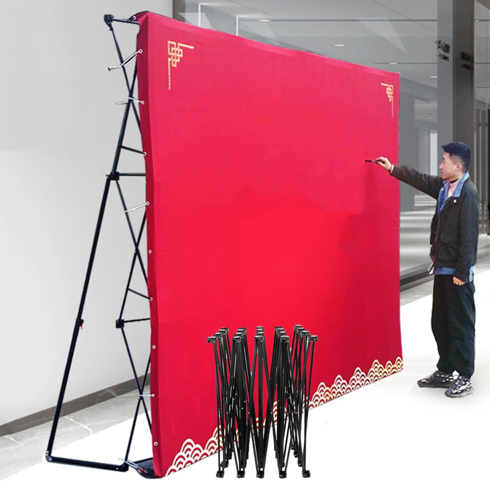 Foldable Popup Stand With Tension Fabric, Sturdy Background For Events And Booths, 3.05X6.05m (10Ftx19.8ft). 9001264368982