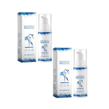 Hair Removal Foam for Gentle Hair Removal, Skin Care for Legs, Armpits, Body, 60 ml (2 Pieces)