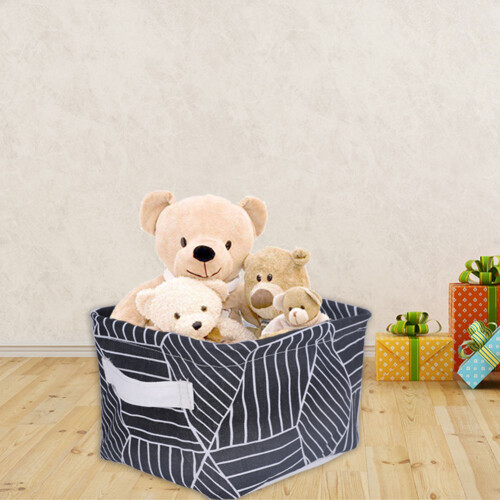 Foldable Function Organizer for Shelf Storage, Easy to Carry Multi-purpose Storage Basket with Handles, Waterproof Layer Collapsible Design Bin for Co 1