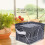 Foldable Function Organizer for Shelf Storage, Easy to Carry Multi-purpose Storage Basket with Handles, Waterproof Layer Collapsible Design Bin for Co 4