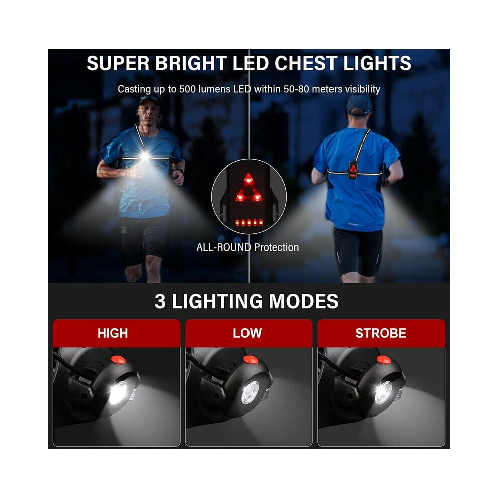 Versatile Running Enhanced Visibility Ultra Bright Led Bulb, Comfortable Wear Adjustable Ing Angle For Night Running And Walking, Light 9554910464892