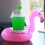 Φουσκωτές πλωτές θήκες ποτών Flamingo, ελκυστικός σχεδιασμός με δύο αυτιά, μη τοξική, 5