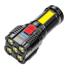 Torcia con indicatore del livello della batteria integrato e dissipazione del calore efficiente, design portatile, torcia impermeabile con funzione